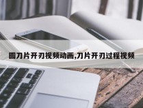 圆刀片开刃视频动画,刀片开刃过程视频